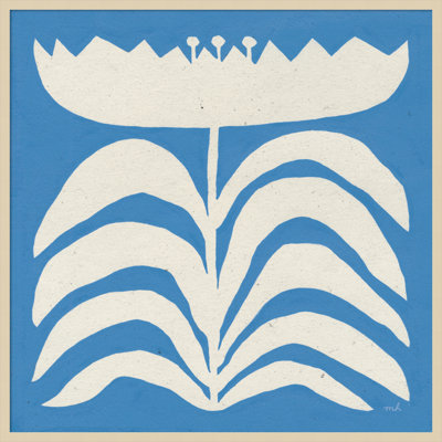 Delighted Floral II Blue Print