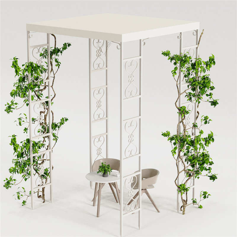 Euphemia 1.8m x 1.8m Metal BBQ Gazebo