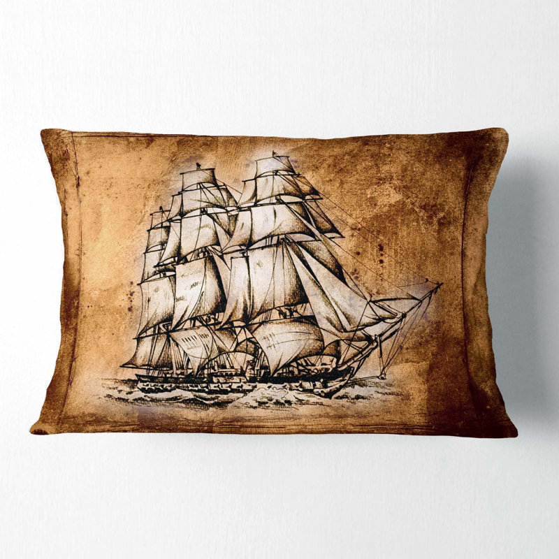 Coussin lombaire en mer d’ancien bateau