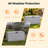 60 gallon waterproof resin outdoor storage box, patio deck box for cushions and pool toys-135634274-135634273