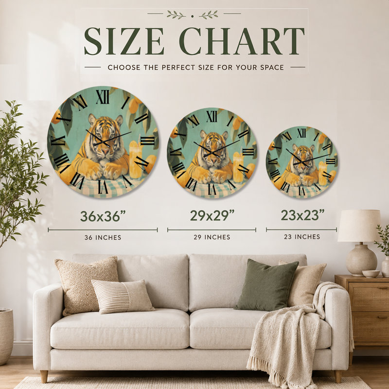 Horloge murale silencieuse Lemonade Nap II - Kitchen, Medium