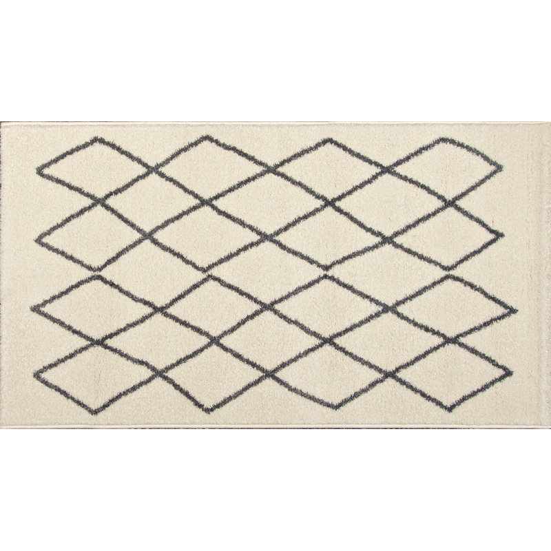 Tapis ivoire/noir Quattlebaum