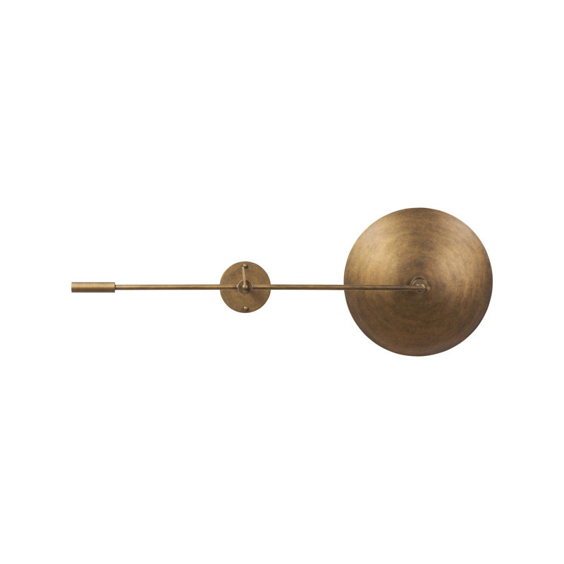 Lance Sconce-Burnished Brass Steel