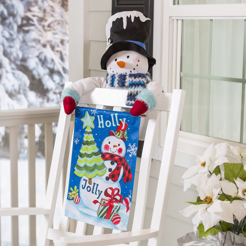 Drapeau en daim Holly Jolly