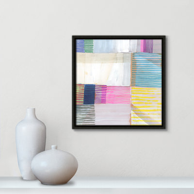 Clarendon Bright Net III par Cartissi - peinture sur toile à cadre flottant