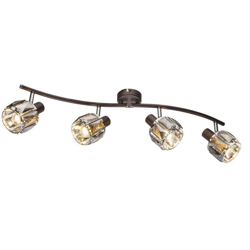 Jevon 70cm 4 -Light Track Kit, Brown