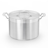 NutriChef 8 Quarts Stainless Steel Stock Pot
