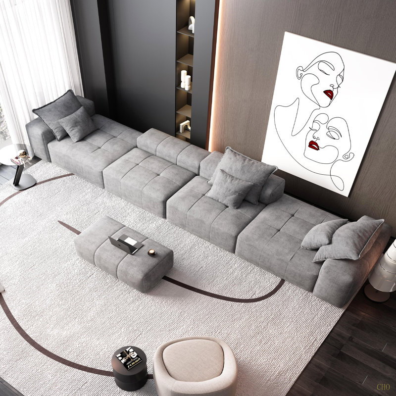 Canapé modulaire surdimensionné Modern, Gris