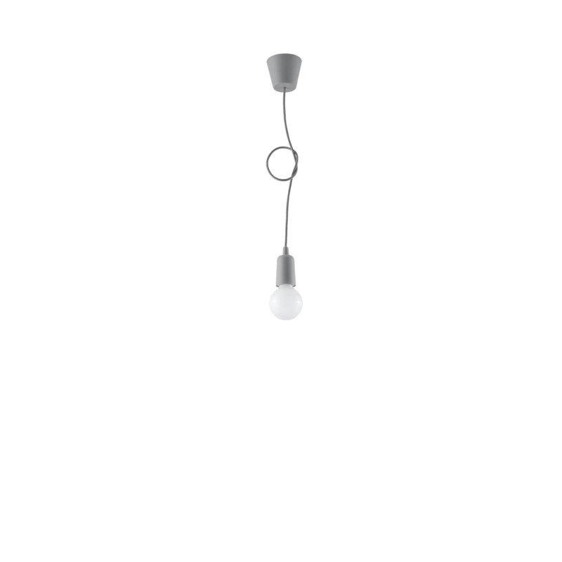 Anhua 1 - Light Bulb Pendant, Grey