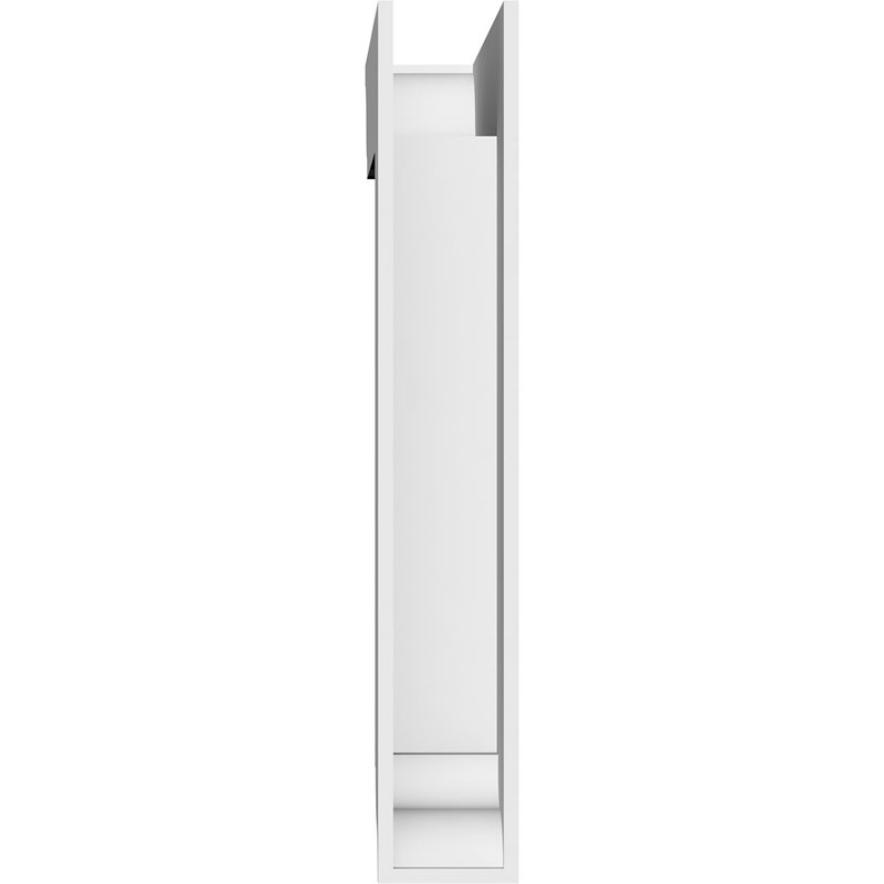 3"W x 16"D x 22"H Standard Merced Architectural Grade PVC Bracket with Traditional Ends, 22"H x 3"W x 16"D