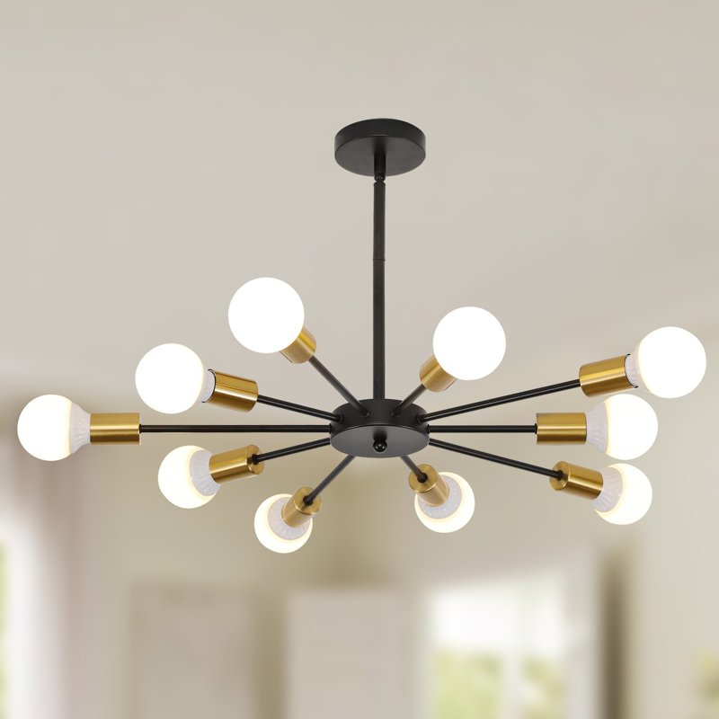 Lustre sphérique spoutnik 10 lumières à intensité variable Cobhyn
