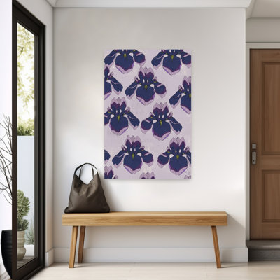 Elegant Iris Pattern by Nicholas - Wrapped Canvas Print