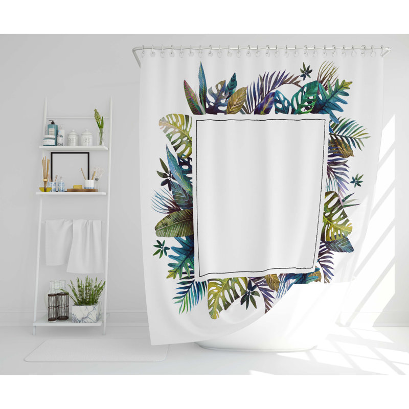 Liadan Polyester Shower Curtain Set, 168cm H x 168cm W