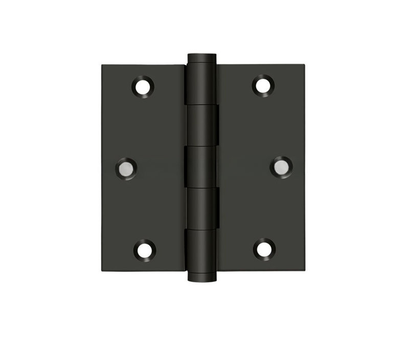 Deltana DSB3510B-R 3-1/2" x 3-1/2" Square Hinge, Residential in Oil-rubbed Bronze Pair, Oil Rubbed Bronze