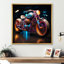 Pop Art Motor Cycle sur impression sur toile