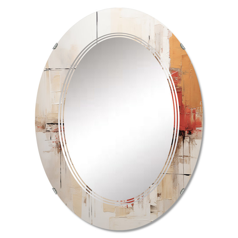 Botein - Miroir mural moderne ovale, 30 po x 20 po