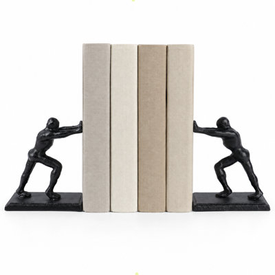 Serre-livres rétro en fonte Man Man