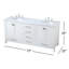 Ensemble de meuble-lavabo large 72 "Irene-572971223-630731517