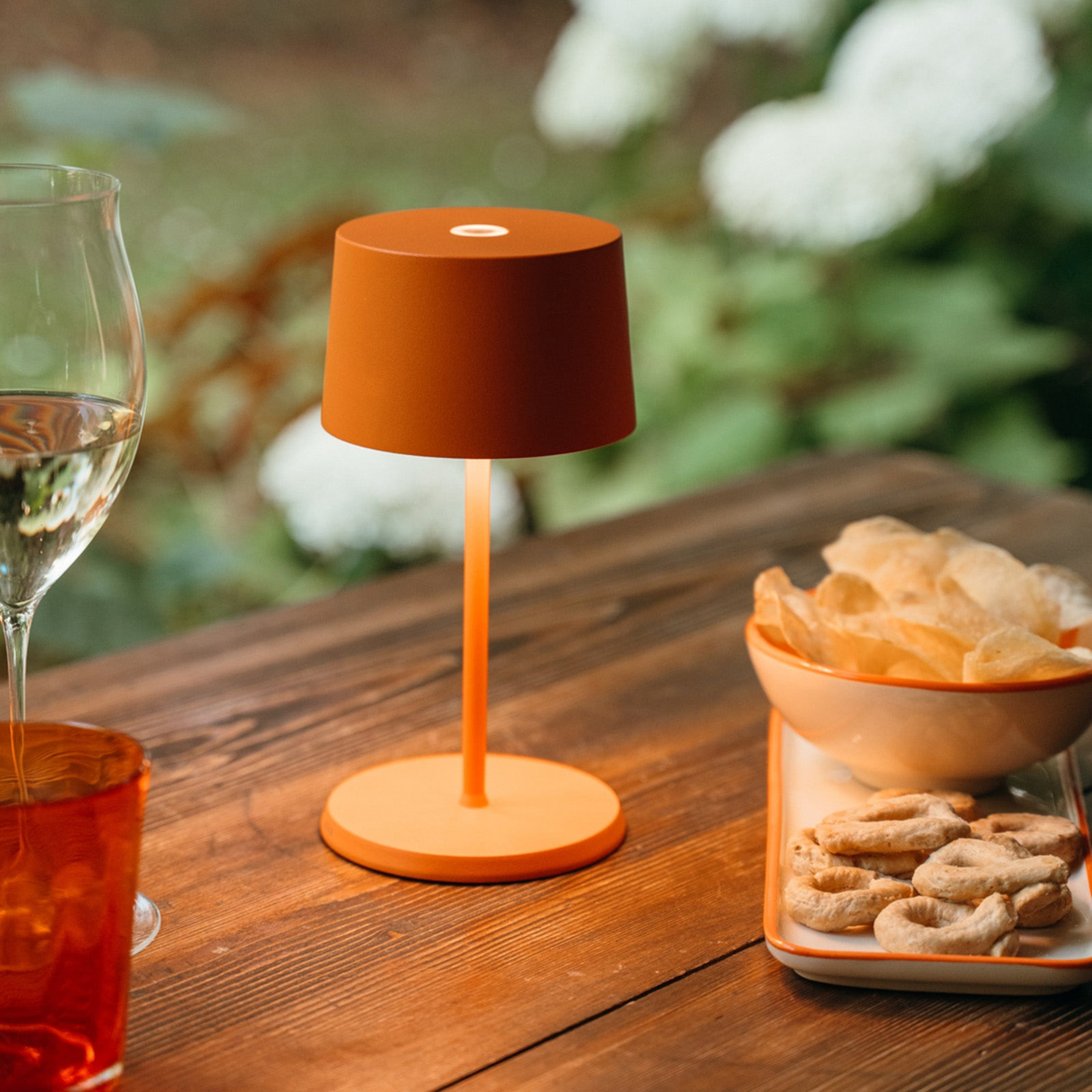 Olivia Pro Mini Table Lamp, Orange