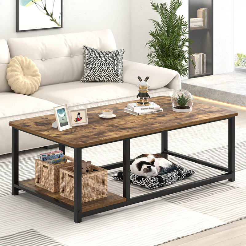 Table basse 47 po, Brun