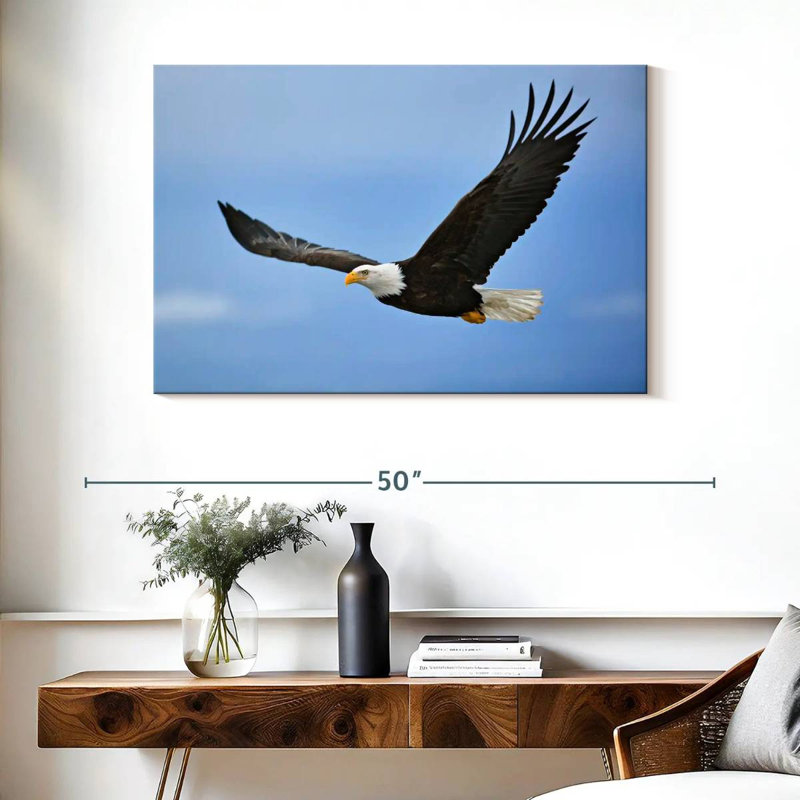 Brampt Gliding Bald Eagle, 26" H x 39" W