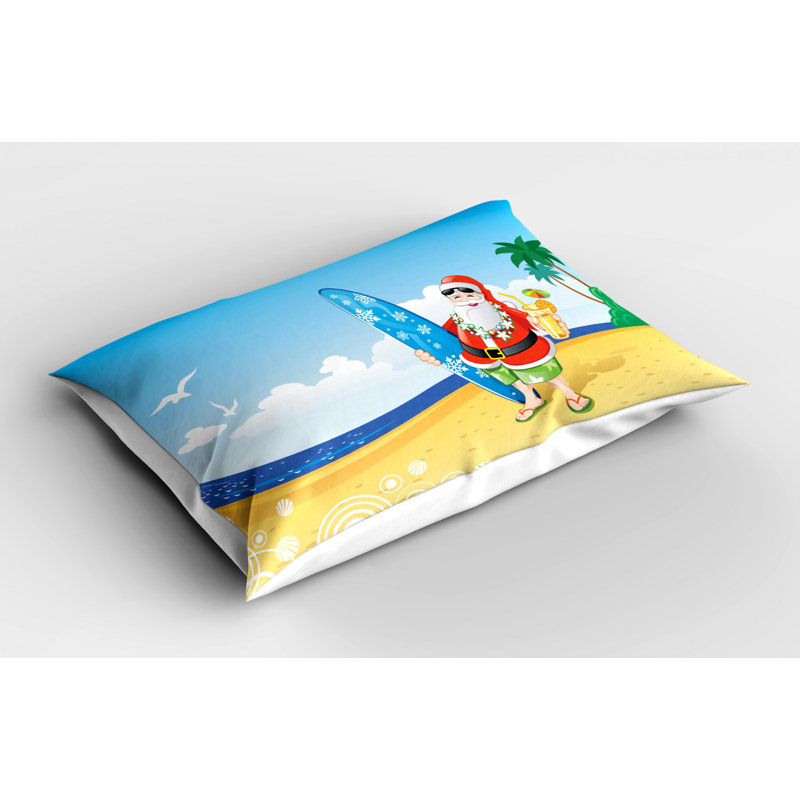 Surfboard Polyester Sham Set, Twin
