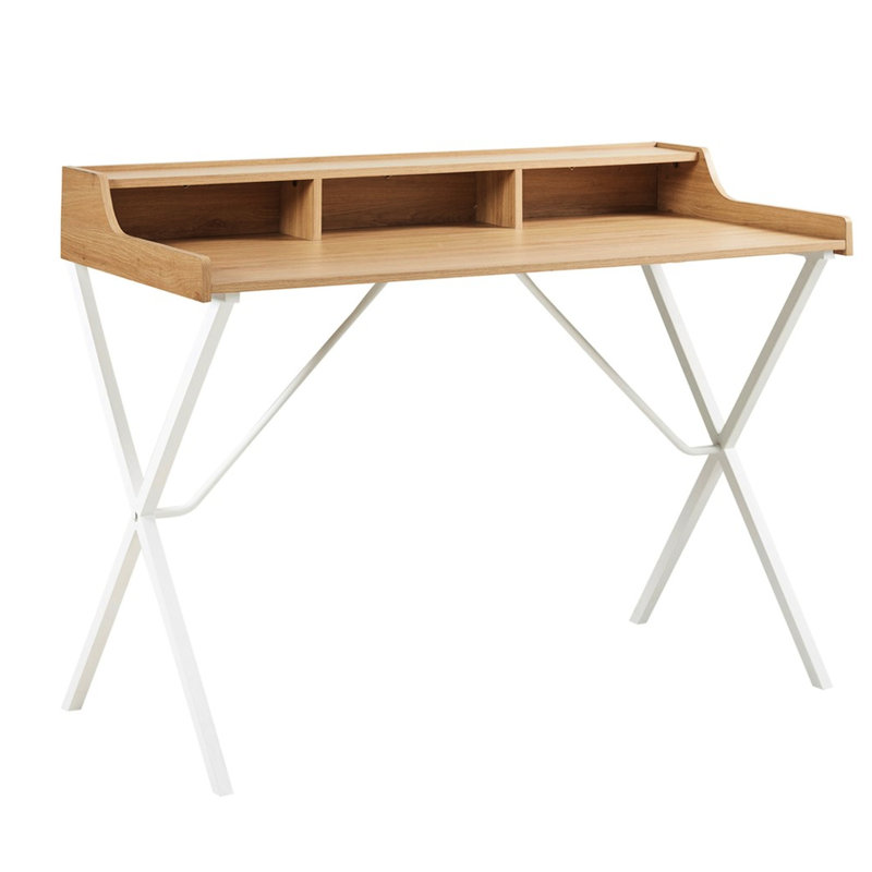 Bureau contemporain avec espace pour les jambes spacieux et rangement confortable