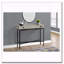 Table d'appoint, console, vestibule, étroit, canapé, tiroir de rangement, salon, chambre à coucher, stratifié gris, métal noir, contemporain, moderne