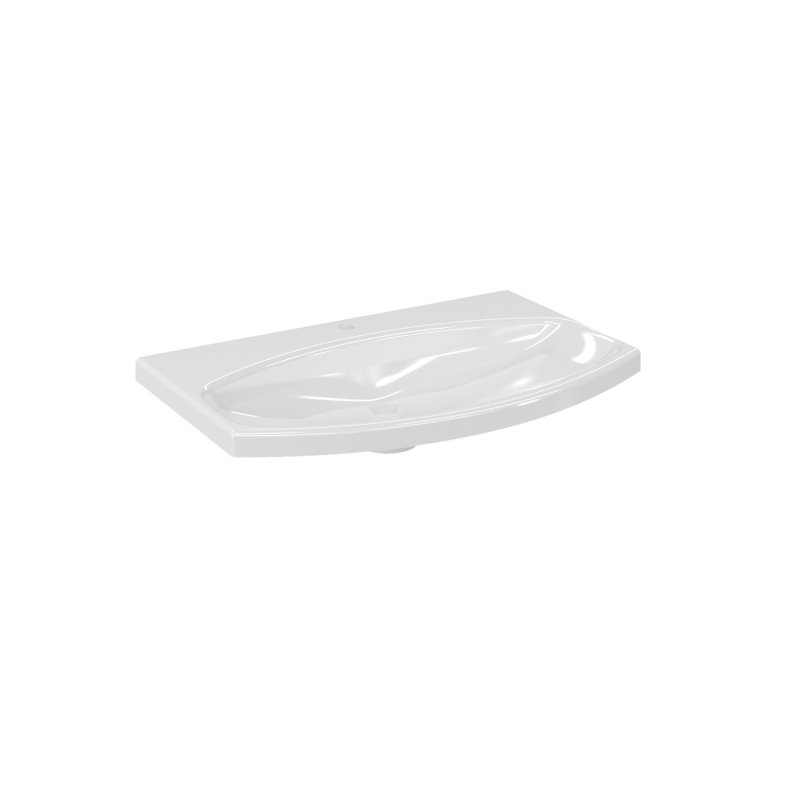 Ebern Designs Trejo 800mm L x 400mm W White Polyglomerate Specialty Sink