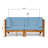 BRAVA X-BACK LOVESEAT, BLUE, Assembly required