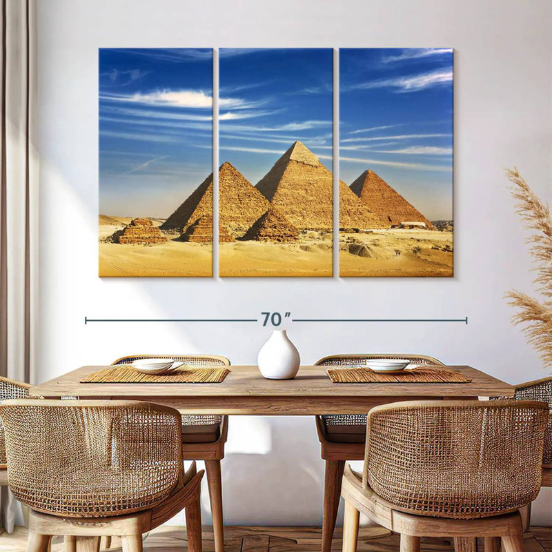 Pyramides égyptiennes de Gizeh Adella, H 42 po x l 65 po