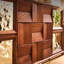 Armoire d'entrée multicolore de style français