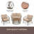 Annell 48.4'' Wide Wicker Patio Sectional Set with Cushions