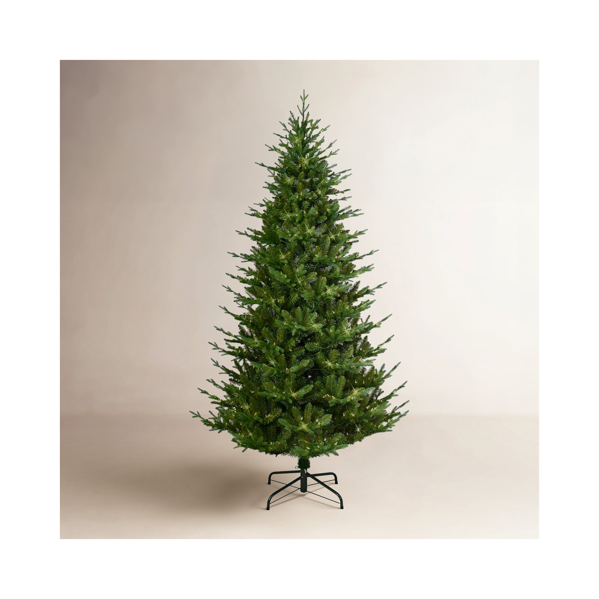 Lighted Artificial Spruce Christmas Tree