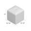 Repose-pieds rembourré avec repose-pieds et repose-pieds carré-384872732