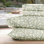 Ensemble de draps en microfibre à motif floral 4 pièces