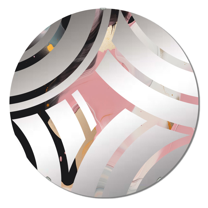 Wogara - Miroir décoratif Wave, 31,4 po x 31,4 po
