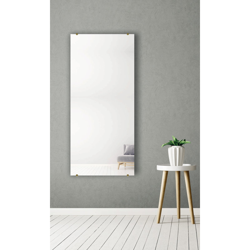 Miroir sans cadre Zarrea, 30,5 po x 68 po
