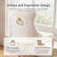 26" Modern Counter Height Barstools with Tufted and Nailhead Trim-1623599568