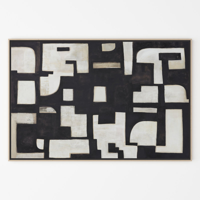 Civilization Painting by Jess Engle, Vertical Grain White Oak, 60" H x 40" W