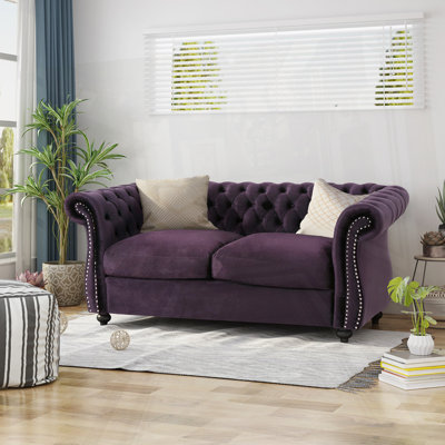 Traditional Chesterfield loveseat