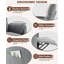 Fauteuil inclinable électrique - Fauteuil inclinable électrique réglable en tissu avec télécommande (gris)