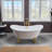 59" x 28" Clawfoot Soaking Acrylic Bathtub-51226569-61051262