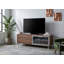 Pangea Home Fred TV Stand for TVs up to 65" - Modern Media Console in Walnut Wood with Storage for Living Room, Bedroom, or Office- Brown TV Stand-30898101