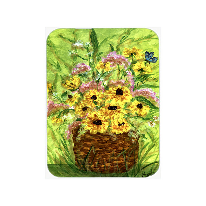 Planche à découper en verre de marguerites