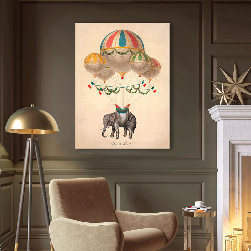 Sky Is The Limit by Stef Lamanche - Print on Canvas, 70cm H x 50cm W x 4cm D