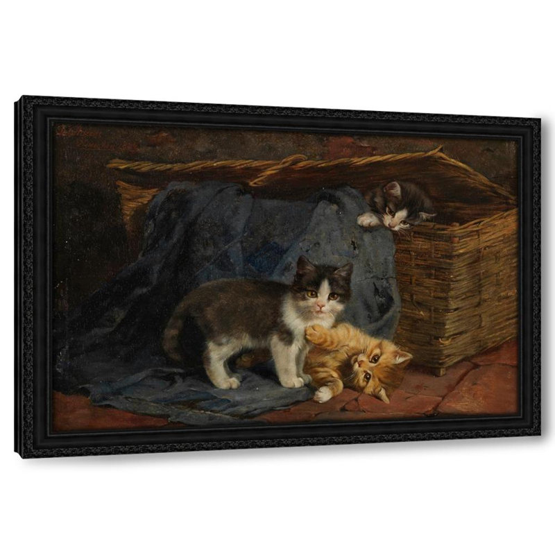 Drei Katzenkinder (1887), H 17 po x l 24 po