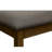 Bench, 44" Rectangular, Upholstered, Wood, Dining Room, Kitchen, Entryway, Brown Solid Wood, Brown Fabric, Transitional