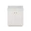 Meuble-lavabo simple 30 po en blanc avec plateau en pierre à grain blanc Autry-1228782127