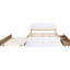 Lit double avec lit gigogne simple et 2 tiroirs pour plus de rangement en chêne blanc brillant. Matériaux solides. Style moderne. Espace. Assemblage facile-242599707